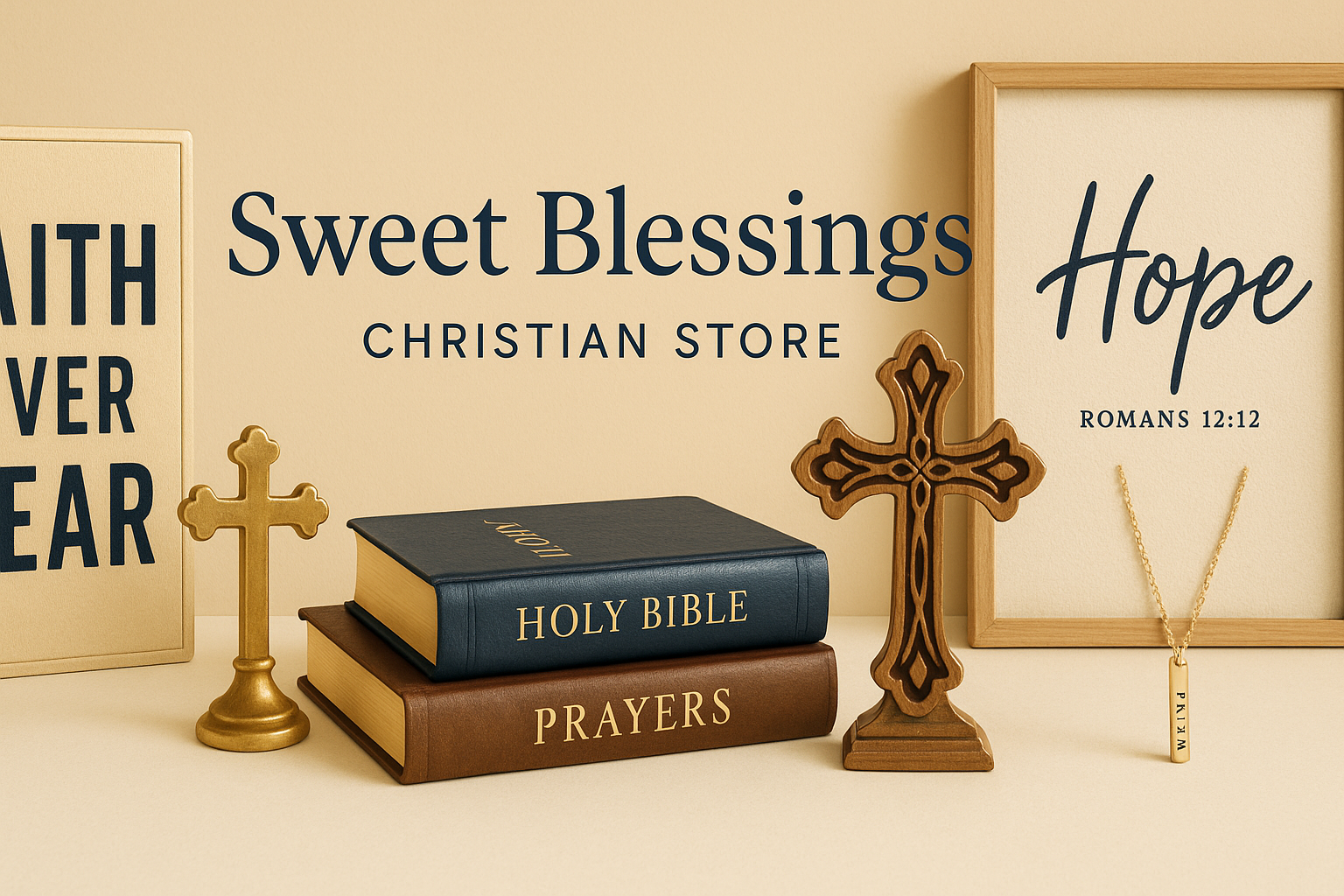 Christian store banner